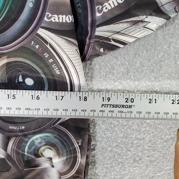 Canon EOS 5D Mark IV Men Button Up Shirt Medium Black Camera Allover Photography - Picture 3 of 8